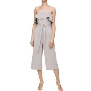 Aritzia Babaton Flutter Jumpsuit in Taupe. Size 2.